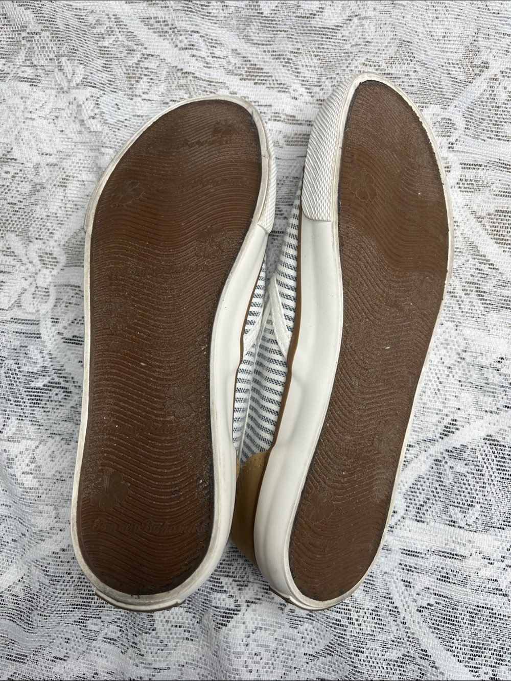 Tommy Bahama Slip On Shoes Women’s 6.5 Striped Canvas Casual Comfort Loafers - Picture 7 of 7